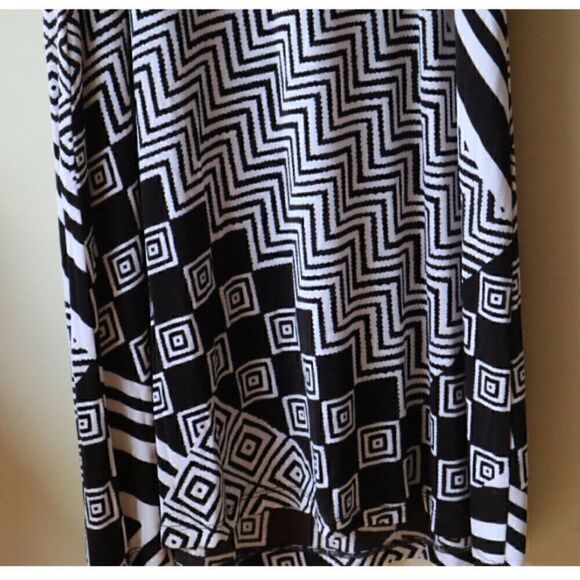 Chico's Maxi Dress Size 1 US 8/10 White and Brown - Picture 4 of 7